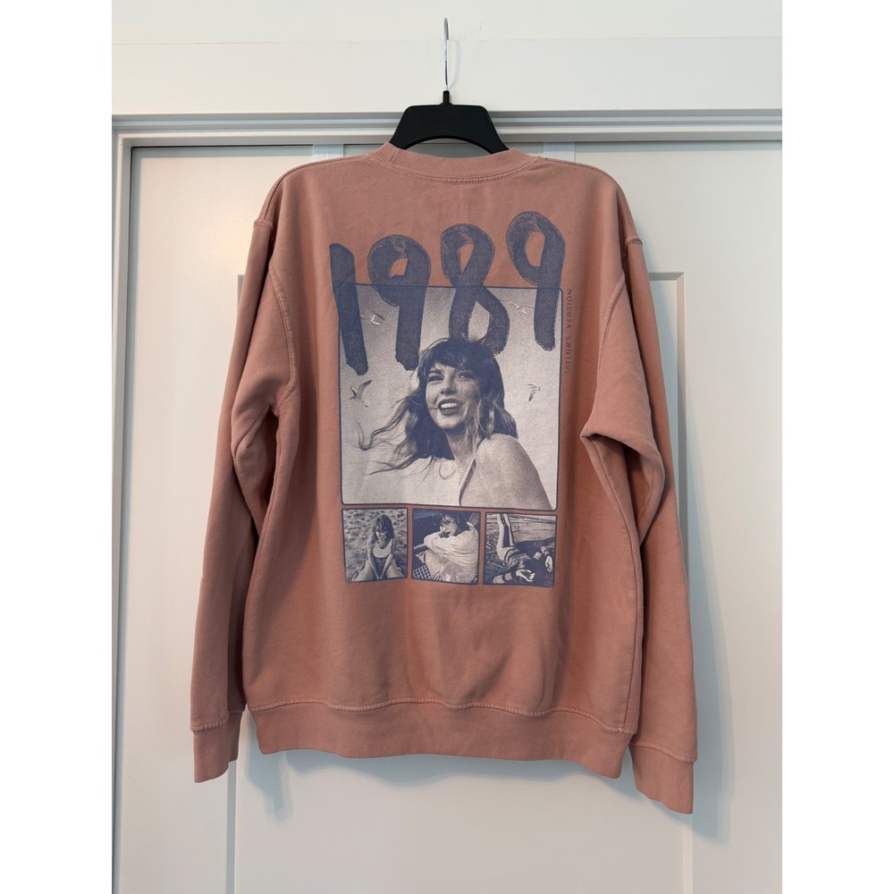 Taylor Swift 1989 Taylor's Version Pink Sweatshirt XL Rose Graphic Crewneck